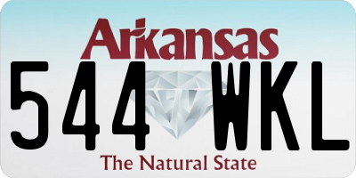 AR license plate 544WKL