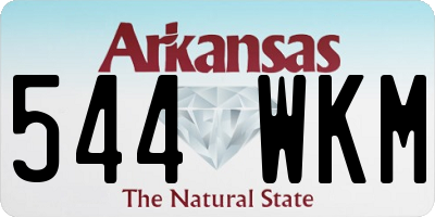 AR license plate 544WKM