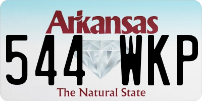 AR license plate 544WKP