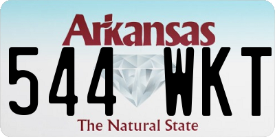 AR license plate 544WKT