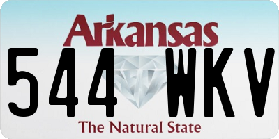 AR license plate 544WKV