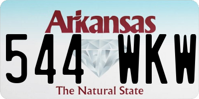 AR license plate 544WKW