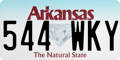 AR license plate 544WKY