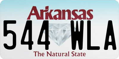 AR license plate 544WLA