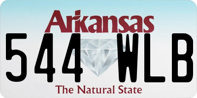 AR license plate 544WLB