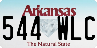 AR license plate 544WLC