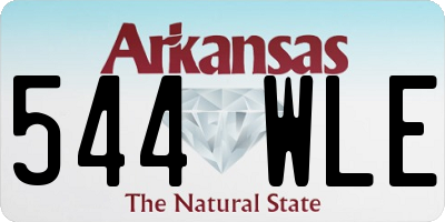 AR license plate 544WLE