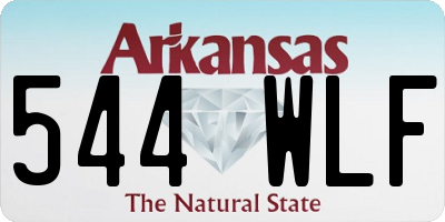 AR license plate 544WLF