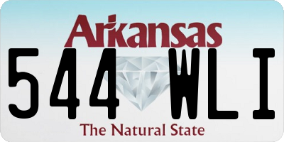 AR license plate 544WLI
