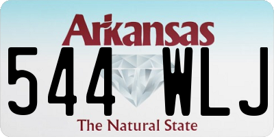 AR license plate 544WLJ
