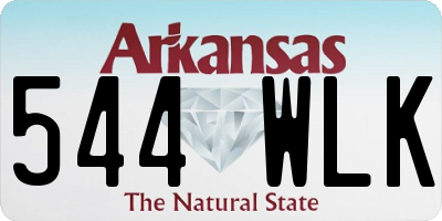 AR license plate 544WLK
