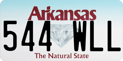 AR license plate 544WLL