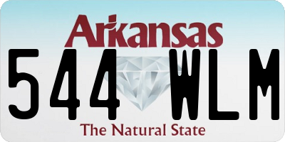 AR license plate 544WLM
