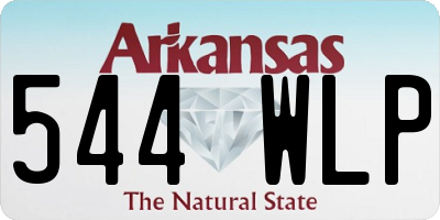 AR license plate 544WLP