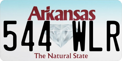 AR license plate 544WLR