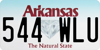 AR license plate 544WLU