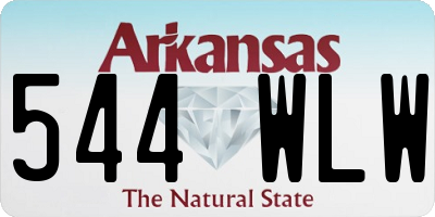 AR license plate 544WLW