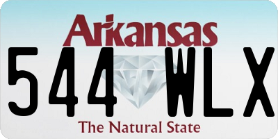AR license plate 544WLX