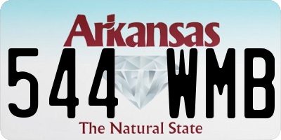 AR license plate 544WMB