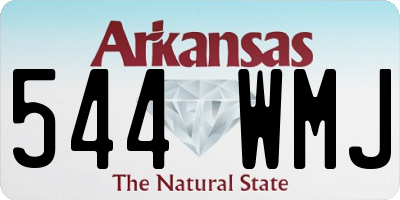 AR license plate 544WMJ