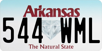 AR license plate 544WML