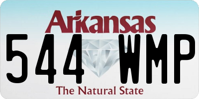 AR license plate 544WMP
