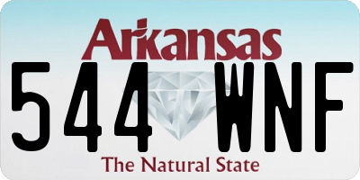 AR license plate 544WNF