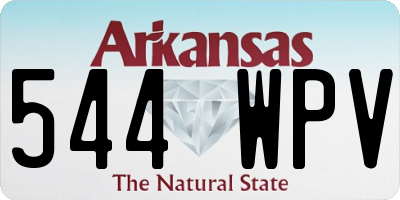 AR license plate 544WPV