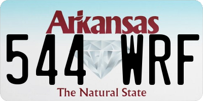 AR license plate 544WRF