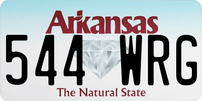 AR license plate 544WRG