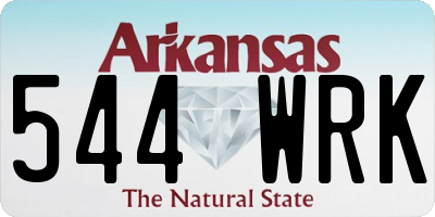 AR license plate 544WRK