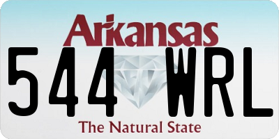 AR license plate 544WRL