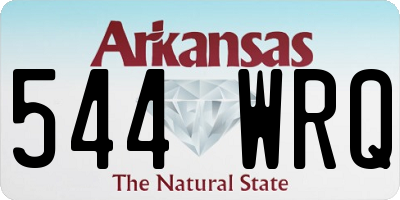 AR license plate 544WRQ