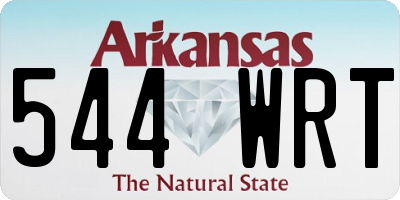 AR license plate 544WRT