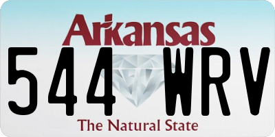 AR license plate 544WRV