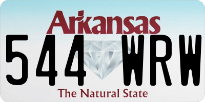 AR license plate 544WRW