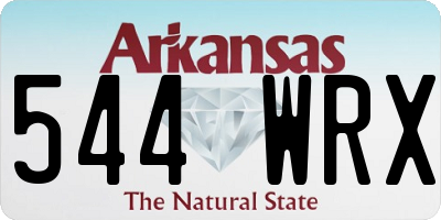 AR license plate 544WRX