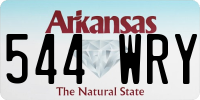 AR license plate 544WRY