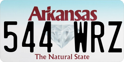 AR license plate 544WRZ