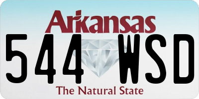 AR license plate 544WSD
