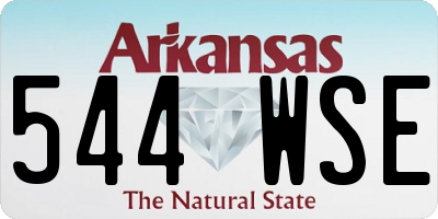 AR license plate 544WSE