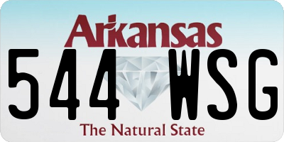 AR license plate 544WSG