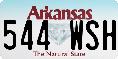 AR license plate 544WSH