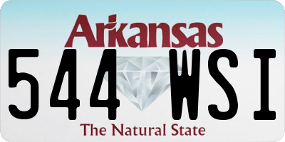 AR license plate 544WSI