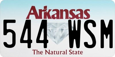 AR license plate 544WSM