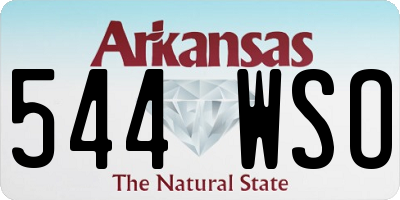 AR license plate 544WSO