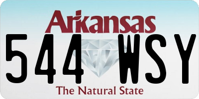 AR license plate 544WSY