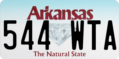 AR license plate 544WTA