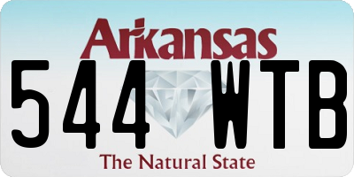 AR license plate 544WTB