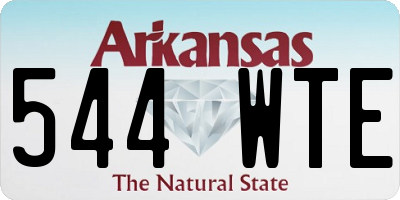 AR license plate 544WTE